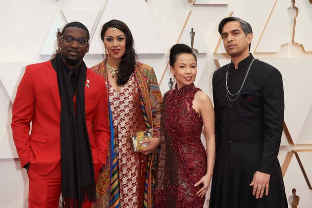 February 9, 2020, Hollywood, California, USA: Bruce Franks Jr., Oscar nominee Smriti Mundhra, Poh Si-Teng, and Oscar nominee Sami Khan arrive on the red carpet of The 92nd Oscars at the Dolby Theatre in Hollywood, CA on Sunday, February 9, 2020. Hollywood USA - ZUMAz03_ 20200209_sha_z03_210 Copyright: xAMPASx
