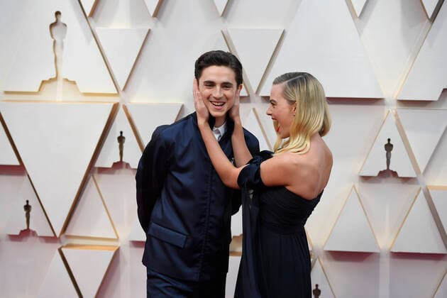 February 9, 2020, Los Angeles, California, USA: TIMOTHEE CHALAMET AND MARGO ROBBIE during red carpet arrivals for the 92nd Academy Awards, presented by the Academy of Motion Picture Arts and Sciences (AMPAS), at the Dolby Theatre in Hollywood. Los Angeles USA - ZUMAz03_ 20200209_zbp_z03_257 Copyright: xKevinxSullivanx