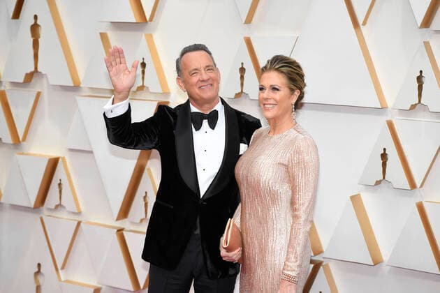 February 9, 2020, Los Angeles, California, USA: TOM HANKS and RITA WILSON during red carpet arrivals for the 92nd Academy Awards, presented by the Academy of Motion Picture Arts and Sciences (AMPAS), at the Dolby Theatre in Hollywood. Los Angeles USA - ZUMAz03_ 20200209_zbp_z03_231 Copyright: xKevinxSullivanx