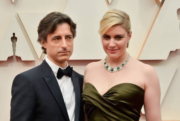Noah Baumbach (L) and Greta Gerwig arrive for the 92nd annual Academy Awards at the Dolby Theatre in the Hollywood section of Los Angeles on Sunday, February 9, 2020.  LAP202002092010 JIMxRUYMEN