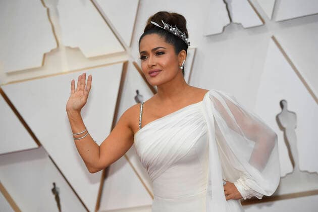 February 9, 2020, Los Angeles, California, USA: SALMA HAYEK during red carpet arrivals for the 92nd Academy Awards, presented by the Academy of Motion Picture Arts and Sciences (AMPAS), at the Dolby Theatre in Hollywood. Los Angeles USA - ZUMAz03_ 20200209_zbp_z03_328 Copyright: xKevinxSullivanx