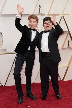 09 February 2020 - Hollywood, California - Roman Griffin Davis and Archie Yates. 92nd Annual Academy Awards presented by the Academy of Motion Picture Arts and Sciences held at Hollywood & Highland Center. Photo Credit: A.M.P.A.S. AdMedia 251036 2020-02-09 California Hollywood Etats-Unis  Copyright: xAdMediax STAR_251036_293