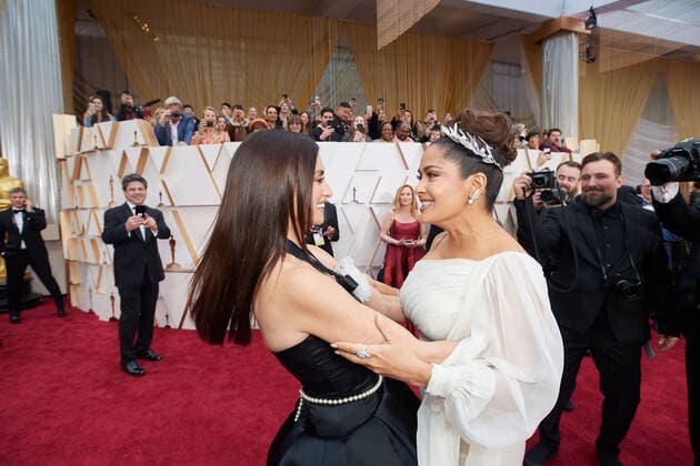 Penelope Cruz and Salma Hayek arrive on the red carpet of The 92nd OscarsÂ® at the DolbyÂ® Theatre in Hollywood, CA on Sunday, February 9, 2020. Los Angeles CA USA  Copyright: xRichardxHarbaughx 33967610PLX