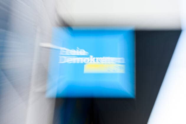 Logo Fdp Deutschland, Berlin - 10.02.2020: Im Bild ist das Logo der Partei Freie Demokraten (fdp) zu sehen. Berlin Berlin Deutschland