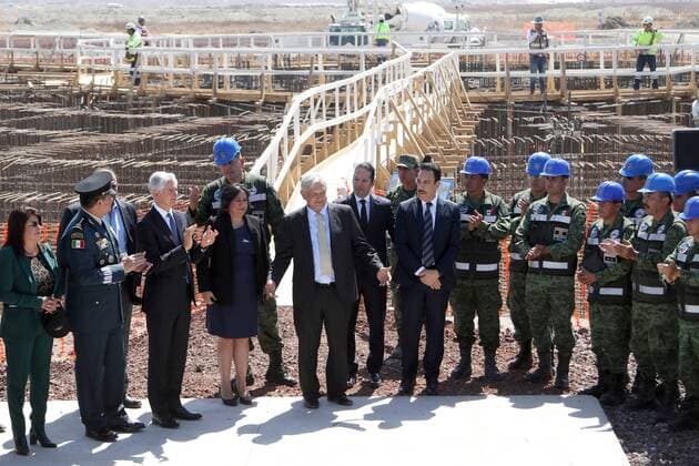 February 10, 2020: EUM20200210NAC10.JPG.CIUDAD DE MEXICO Presidency Presidencia-AMLO.- En el marco del Dia de las Fuerzas Armadas, el presidente de la Republica Mexicana, Andres Manuel Lopez Obrador, realiza un recorrido por los avances en las obras del Aeropuerto Felipe Ãngeles de Santa Lucia, lunes 10 de febrero de 2020. Foto: Agencia EL UNIVERSAL EVZ  - ZUMAu78_ 20200210_zaf_u78_010 Copyright: xCarlosxMejia ElxUniversalx