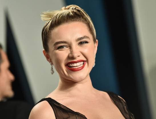 Florence Pugh arriving at the Vanity Fair Oscar Party in Beverly Hills, California - Feb 9, 2020 - Vanity Fair Oscar Party 2020, Beverly Hills California United States Wallis Annenberg Center for the  Copyright: xOConnor-Arroyox Vanity_Fair_LnT_5078