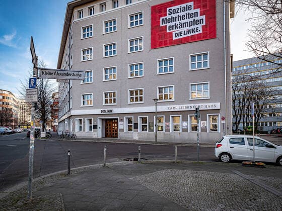 Berlin Mitte, Karl Liebknecht Haus, Parteizentrale der Partei Die Linke Berlin