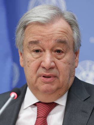 February 4, 2020, New York, NY, USA: United Nations, New York, USA, February 04, 2020 - Beginning of the Year Press conference by Secretary General Antonio Guterres today at the UN Headquarters in New York..Photo: EuropaNewswire..CREDIT MANDATORY. New York USA - ZUMAra1_ 20200204_zap_ra1_009 Copyright: xLuizxRampelottox