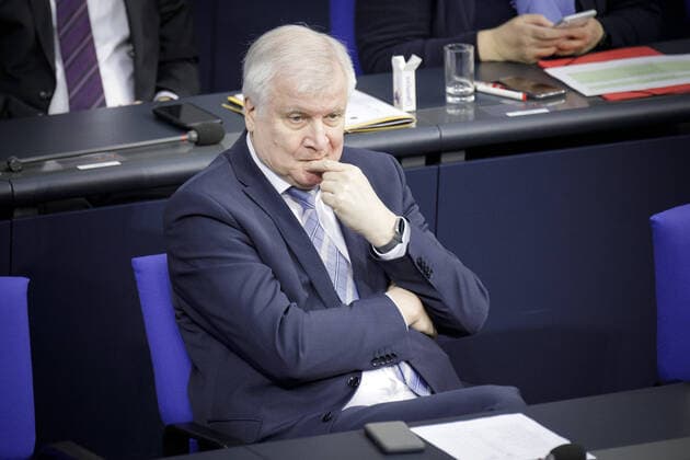 Bundesinnenminister Horst Seehofer, CSU, aufgenommen im Rahmen der 147. Sitzung des Deutschen Bundestages in Berlin, 14.02.2020. Berlin Deutschland