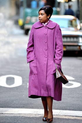 February 14, 2020, New York, NY, USA: February 14, 2020 New York City..Jennifer Hudson seen filming Ã Respect in the West Village on February 14, 2020 in New York City. New York USA  - ZUMAny1_ 20200214_zaf_ny1_051 Copyright: xKristinxCallahanx
