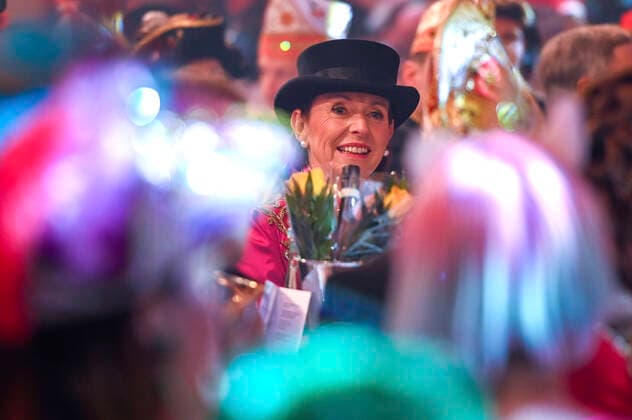 Henriette Reker bei der 2. Aufzeichnung der ARD-Fernsehsitzung im Gürzenich. Köln, 14.02.2020