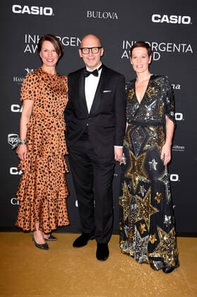 Anja Heiden und Klaus Dittrich mit Ehefrau Margit bei der Verleihung des 4. Inhorgenta Award 2020 in der BMW Welt. München, 16.02.2020