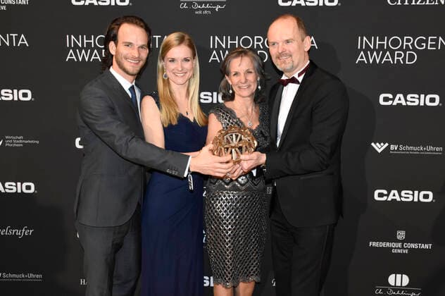 Fashion Jewelry Award für Schmuckmanufaktur Bernd Wolf ei der Verleihung des 4. Inhorgenta Award 2020 in der BMW Welt. München, 16.02.2020