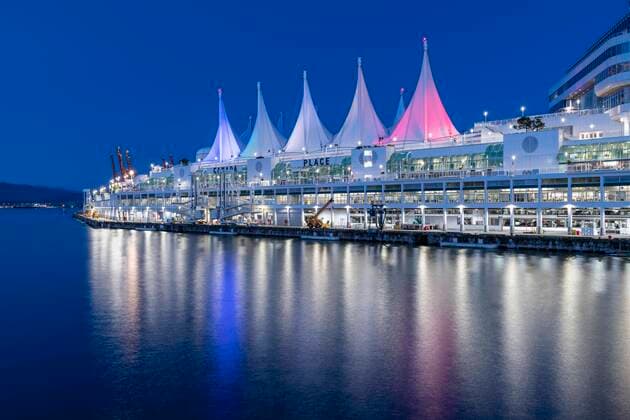 Canada Place bei Nacht, Vancouver, British Columbia, Kanada, Nordamerika Copyright: imageBROKER/MarcusxSiebert iblmcs05070020.jpg