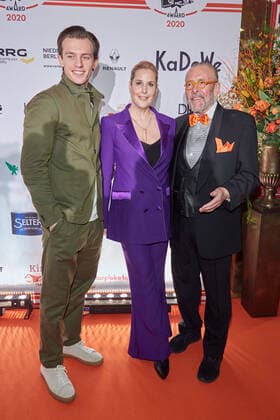 Entertainment Bilder des Tages Jannis Niewoehner, Anika Decker und Leonhard R. Mueller - Verleihung des Askania Award 2020 im Wintergarten Variete in Berlin am 18.02.2020. Askania Award 2020