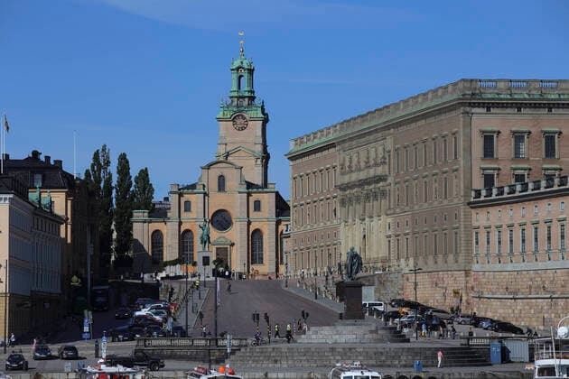 Stockholm Stockholms slott Slottsbaken Nicolai Kirche Stockholm Stockholms slott Slottsbaken Nicolai Kirche