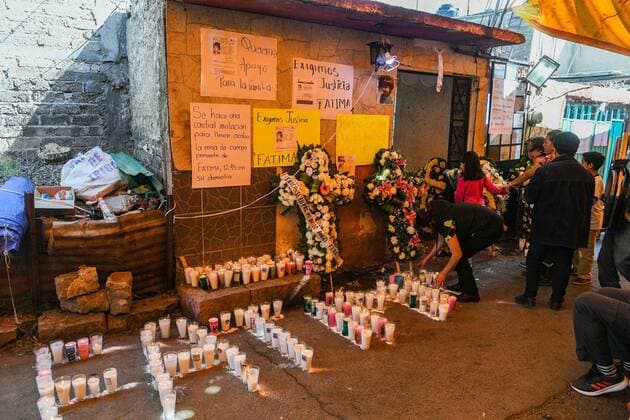 February 18, 2020: EUM20200218SOC11.JPG .CIUDAD DE MEXICO, FemicideFeminicidio-CDMX.- 18 de febrero de 2020. Familiares y amigos en la misa de cuerpo presente de la nina Fatima en Tuyehualco, alcaldia Xochimilco. Foto: Agencia EL UNIVERSALArmando MartinezEELG Copyright: xElxUniversalx