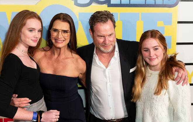 Premiere of Impractical Jokers: The Movie Rowan Francis Henchy, Brooke Shields, Chris Henchy, Grier Hammond Henchy attend premiere of Impractical Jokers: The Movie at AMC Lincoln Square New York New York United States Copyright: LevxRadin