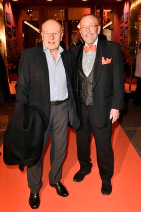 Volker Schlöndorff und Leonhard R. Müller beim Askania Award 2020 im Wintergarten Variete. Berlin, 18.02.2020