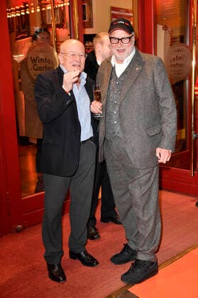 Volker Schlöndorff und Thomas Thieme beim Askania Award 2020 im Wintergarten Variete. Berlin, 18.02.2020