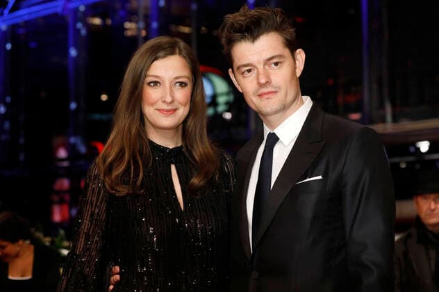 Alexandra Maria Lara and Sam Riley attending the opening night and My Salinger Year premiere at the 70th Berlin International Film Festival Berlinale 2020 at Berlinale Palast on February 20, 2020 in Berlin, Germany.