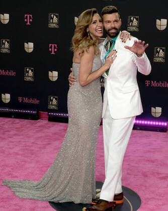 2020 Bilder des Jahres, Entertainment 02 Februar Entertainment Themen der Woche KW08 Entertainment Bilder des Tages Lili Estefan and Ricky Martin walk the red carpet at the Univision 2020 Premio Lo Nuestro award show at the American Airlines Arena in Miami, Florida, Thursday, February 20, 2020.  MIA20200220135 GARYxIxROTHSTEIN