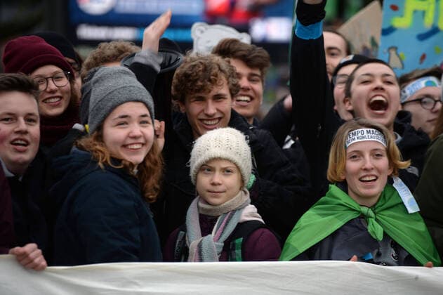2020 Bilder des Jahres, News 02 Februar News Themen der Woche KW08 News Bilder des Tages Hamburg, der 21.02.2020 Greta Thunberg beim Start der Fridays for Future Demo in Hamburg. Greta Thunberg bei Fridays for Future in Hamburg, Hamburg-St.Pauli Hamburg Deutschland *** Hamburg, the 21 02 2020 Greta Thunberg at the start of the Fridays for Future Demo in Hamburg Greta Thunberg at Fridays for Future in Hamburg, Hamburg St Pauli Hamburg Germany