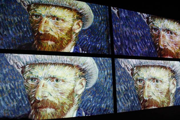 February 21, 2020: EUM20200221CUL04.JPG .CIUDAD DE MEXICO. ExhibitionExposicion-Van Gogh.- 21 de febrero de2020. Aspectos de la exposicion Van Gogh Alive The Experience en el Monumento a la Madre en la Ciudad de Mexico. Foto: Agencia EL UNIVERSALKarina ContrerasEELG Copyright: xElxUniversalx