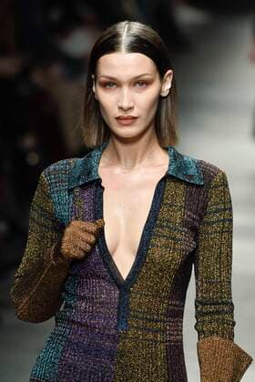 Milan, Milan Fashion Week, Women Fall Winter 2020. Milan, Women s Fashion, Autumn Winter 2020. Missoni catwalk Pictured: Bella Hadid  Copyright: xRiccardoxGiordanox xIPAx xFotosickix
