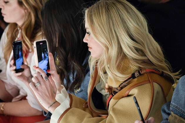 Milan, Milan Fashion Week, Women Fall Winter 2020. Milan, Women s Fashion, Autumn Winter 2020. Philosophy di Lorenzo Serafini catwalk Pictured: Chiara Ferragni  Copyright: xRiccardoxGiordanox xIPAx xFotosickix