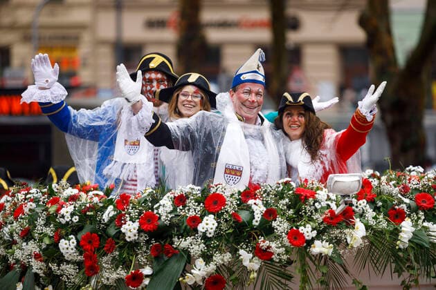 Christoph Kuckelkorn beim Kölner Rosenmontagszug 2020. Köln, 24.02.2020