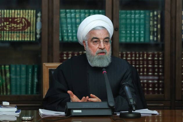 2020 Bilder des Jahres, News 02 Februar News Themen der Woche KW09 News Bilder des Tages February 25, 2020, Tehran, Iran: Iranian President HASSAN ROUHANI makes statements on the precautions against coronavirus after the National Coronavirus Prevention Center Meeting, in Tehran, Iran. Rouhani assured the Iranian citizens that the coronavirus outbreak will be controlled in the shortest period of time. Tehran Iran - ZUMAi98_ 20200225_zih_i98_022 Copyright: xIranianxPresidencyx