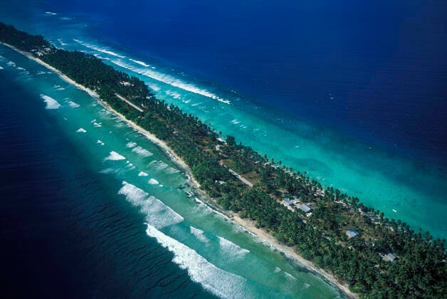 Majuro Island between Laura and D.U.D.; Majuro Atoll and Lagoon, Marshall Islands, Micronesia. Micronesia Marshall Islands Copyright: xGregxVaughnx GVA-1591