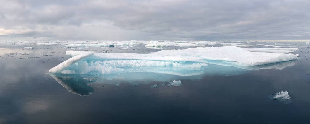 Melting sea ice, Nunavut and Northwest Territories, Canada, North America Copyright: RaulxTouzon 1318-18