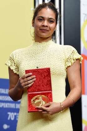 Keisha Rae Witherspoon (Goldener Bär Bester Kurzfilm T )bei der Pressekonferenz der Preisträger auf der Berlinale 2020 70. Internationale Filmfestspiele Berlin im Hotel Grand Hyatt. Berlin, 29.02.2020