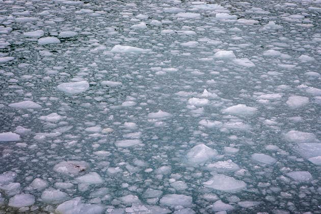 Pieces of ice detached from Pia Glacier, Pia fjord, in Beagle Channel (northwest branch), PN Alberto de Agostini, Tierra del Fuego, Patagonia, Chile Pia fjord Patagonia Chile Copyright: xLucasxVallecillosx xVWPicsx LVM-Chi.Aus.1751
