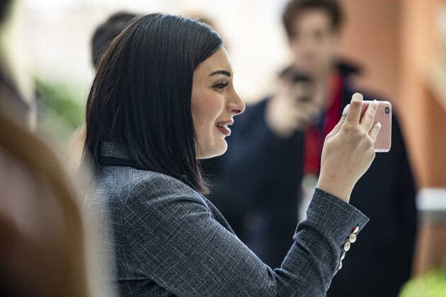 February 27, 2020, Oxon Hill, Md, USA: OXON HILL, Md. - FEBRUARY 27: Laura Loomer, an American conspiracy theorist and far-right internet personality, at the Conservative Political Action Conference, CPAC 2020, in Oxon Hill, Md., on Thursday, February 27, 2020 Oxon Hill USA  - ZUMAc306 20200227_zaa_c306_076 Copyright: xSamuelxCorumx