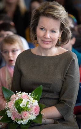 Bilder des Jahres 2020, Entertainment 03 März Entertainment Themen der Woche KW10 Entertainment Bilder des Tages Queen Mathilde of Belgium pictured during a royal visit to the Fly to the Moon project of Maison des Ateliers Mons, in Cuesmes, Mons, Tuesday 03 March 2020.  BENOITxDOPPAGNE 2483993