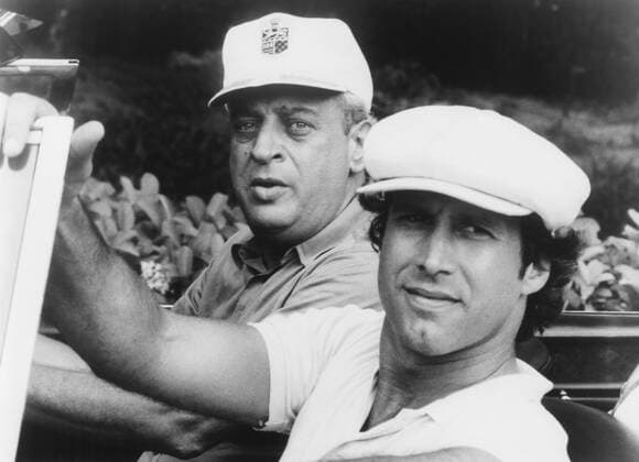 CADDYSHACK, from left: Rodney Dangerfield, Chevy Chase, 1980, Ã‚Â© Orion courtesy Everett Collection Â©Orion Pictures Corp Courtesy Everett Collection PUBLICATIONXNOTxINxCANxCHNxFRAxITAxJPNxNORxPOLxRUSxESPxUKxUSA Copyright: xÃ‚Â©OrionxPicturesxCorp CourtesyxEverettxCollectionx MBDCADD EC061