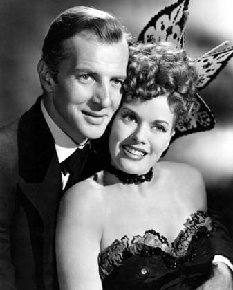 CHEYENNE, (aka THE WYOMING KID), l-r: Bruce Bennett, Janis Paige, 1947. Courtesy Everett Collection PUBLICATIONXNOTxINxCANxCHNxFRAxITAxJPNxNORxPOLxRUSxESPxUKxUSA Copyright: xCourtesyxEverettxCollectionx MBDCHEY EC008