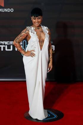 Elyzanij poses in the red carpet of the second edition of the Tu Musica Urbano Awards, at the Jose Miguel Agrelot Coliseum of San Juan, Puerto Rico, 5 March 2020. Tu Musica Urbano Awards in San Juan !ACHTUNG: NUR REDAKTIONELLE NUTZUNG!  Copyright: xThaisxLlorcax AME1510 20200306-637190616579676938