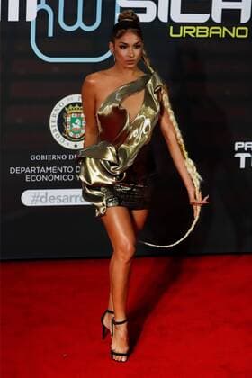 Tana poses in the red carpet of the second edition of the Tu Musica Urbano Awards, at the Jose Miguel Agrelot Coliseum of San Juan, Puerto Rico, 5 March 2020. Tu Musica Urbano Awards in San Juan !ACHTUNG: NUR REDAKTIONELLE NUTZUNG!  Copyright: xThaisxLlorcax AME1515 20200306-637190617186004413