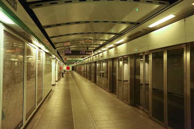 Metro line C is deserted (Claudio Sisto - Cornacchione Fotogramma, Rome - 2020-03-06) p.s. la foto e utilizzabile nel rispetto del contesto in cui e stata scattata, e senza intento diffamatorio del decoro delle persone rappresentate  Copyright: xClaudioxSistox-xCornacchionex xFOTOGRAMMAx
