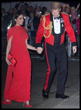 . 07 03 2020. London, United Kingdom. Prince Harry and Meghan Markle, the Duke and Duchess of Sussex, arriving at the Mountbatten Festival of Music at the Royal Albert Hall in London.  xStephenxLockx xi-Imagesx IIM-20867-0021