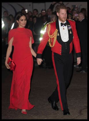 Entertainment Bilder des Tages . 07 03 2020. London, United Kingdom. Prince Harry and Meghan Markle, the Duke and Duchess of Sussex, arriving at the Mountbatten Festival of Music at the Royal Albert Hall in London.  xStephenxLockx xi-Imagesx IIM-20867-0025