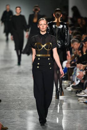 March 7, 2020, Lisbon, Portugal: Models showcase Carlos Gil collection at ModaLisboa Awake during the Lisbon Fashion Week in Lisbon. Lisbon Portugal - ZUMAs197 20200307_zaa_s197_173 Copyright: xBrunoxDexCarvalhox
