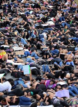 Thousands of women march against gender violence, during the commemoration of the International Women s Day, in Cancun, Mexico, 08 March 2020. Mexico recorded more than 1.000 femicides during 2019, according to official data. In general, in the country 10 women are killed each day, a figure that increases year by year. International Women s Day march in Mexico City !ACHTUNG: NUR REDAKTIONELLE NUTZUNG!  Copyright: xAlonsoxCupulx MEX7138 20200309-637193306925150539