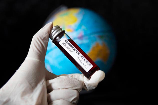 Verbreitung von Coronavirus SARS CoV 2 in die Welt