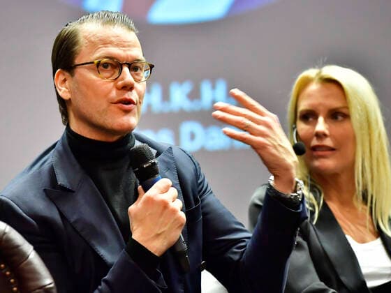 HAPARANDA 20200309 Prince Daniel and Stina Bergfors during a seminar in Haparanda, Sweden on Monday HAPARANDA Sweden x10030x,  Copyright: xJonasxEkströmer TTx PRINS DANIEL HAPARANDA