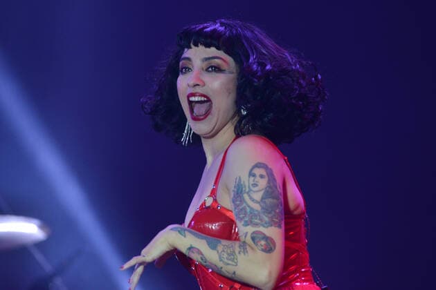 March 7, 2020, Mexico City, Mexico: Chilean singer and activist Mon Laferte performs live on stage during the Tiempo de Mujeres Music Festival at Zocalo in Mexico City. Mexico City Mexico - ZUMAs197 20200307_zaa_s197_533 Copyright: xCarlosxTischlerx